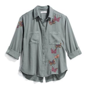 Angelica Embroidered Utility Shirt